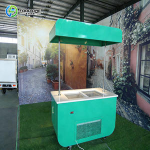 Carrito de Helados con Placa Fría, Carrito de Helados de Acero Inoxidable, Carrito de Helados para Bicicleta en Venta, Alquiler de Carrito de Helados - Product Image 1