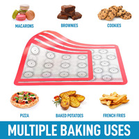 Outils de cuisson et de pâtisserie en fibre de verre et silicone noir, grand format, sur mesure, antistatiques, écologiques, antiadhésifs et résistants à la chaleur