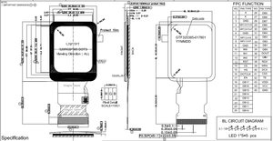 Écran LCD TFT IPS <span class=keywords><strong>BOE</strong></span> OEM/ODM de 1,78 pouce, résolution 320x385, luminosité 1000, rétroéclairage LED MIPI/SPI/RGB/MCU, température de fonctionnement - Product Image 4