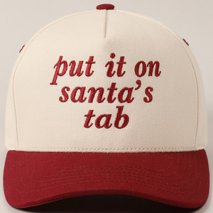 Gorras de béisbol de algodón Dobby Terry Fabric Street Style Put It on Santa's Tab Sombrero de regalo de <span class=keywords><strong>Navidad</strong></span> para adultos Hombres Mujeres - Product Image 6