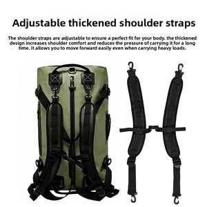 Nuova Borsa Portatile per Sella e Posteriore in PVC Impermeabile 40L/60L, Bagaglio per Sedile Posteriore per Conservazione Casco, Campeggio all'Aperto - Product Image 4