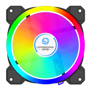 प्यारा ओम अनुकूलित पीसी शीतलन प्रशंसकों और गेमिंग पीसी केस कूलिंग के लिए नियंत्रक के साथ 120 मिमी आरजीबी कंप्यूटर केस कूलिंग के लिए - Product Image 3