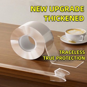 Bande de <span class=keywords><strong>protection</strong></span> d'angle amovible pour la sécurité des bébés, sans résidu, pour meubles et tables en verre - Product Image 3