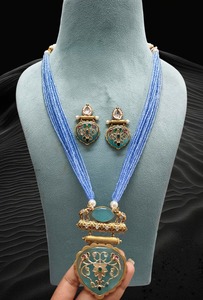 Conjunto de Collar y Pendientes de Piedras Preciosas de Primera Calidad, Joyería de Moda para Mujer, Fabricante Mayorista - Product Image 4