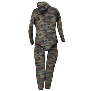 Spearfishing แผ่นรองดำน้ำ7มม.,ชุดดำน้ำลายพรางชุดเว็ทสูทแบบเปิดเซลล์ขนาด7มม. - Product Image 2