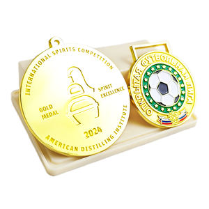 Medallas Deportivas de Fútbol Personalizadas al por Mayor de Alta Calidad, Premios para Finalistas, Medallas de Metal con Transferencia Térmica, Proceso de Fundición a Presión - Product Image 1