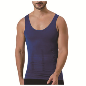 Novedad 2026: <span class=keywords><strong>Chaleco</strong></span> de compresión para hombre, control de abdomen, moldeador corporal, camiseta sin mangas de compresión para entrenamiento - Product Image 3