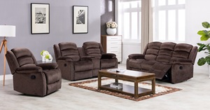 โซฟาปรับเอนแบบคลาสสิก 3+2 ที่นั่ง ผ้าทนทาน พร้อมพอร์ต USB-C สำหรับห้องนั่งเล่น ขายส่งจากโรงงาน - Product Image 5