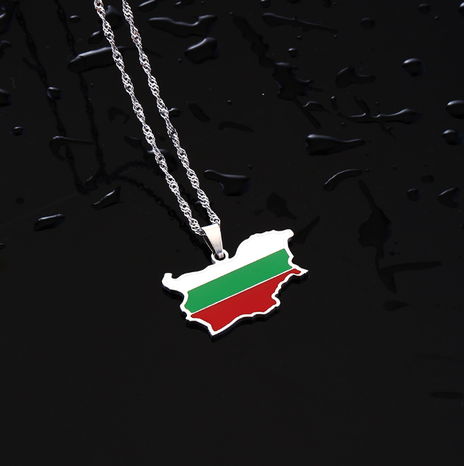 04 Drapeau de la carte de la Bulgarie