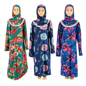 Abbigliamento da Preghiera Economico per Bambine Musulmane, <span class=keywords><strong>Hijab</strong></span> Modesto, Abaya, Gonna, Tunica Turca e Malese, Caftano - Product Image 1