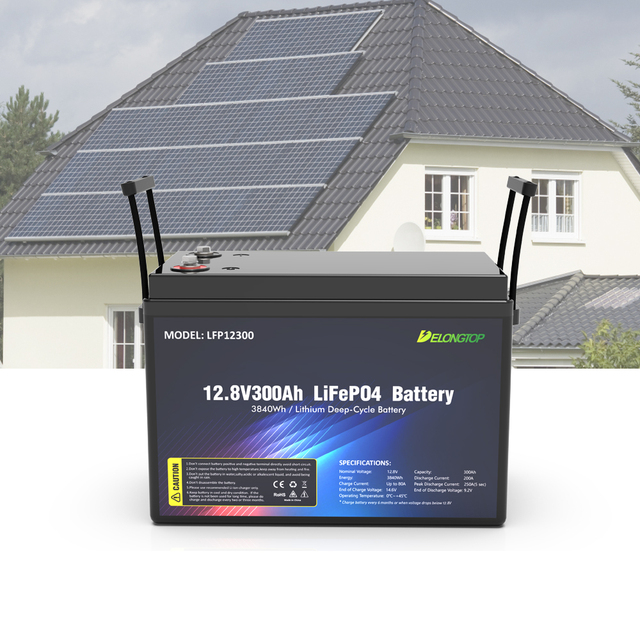 12V 300Ah LiFePO4 Lithium Battery Deep Cycle Rechargeable with BMS for RV Marine Solar Camping Off Grid Home Energy Storage