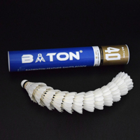 Bt-No.40 plume d'oie de troisième qualité identique à Victor Master No.3 avec 2 couches de liège naturel volant de Badminton personnalisable