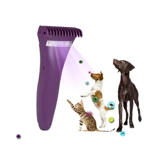 UV Eliminated Dog Hair Fur Vacuum Shed Pal Grooming Comb Electric Pet Brush