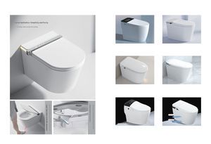WC sans bride surélevé, Sanitaires, Anti-vandalisme, Céramique blanche, Cuvette de WC allongée - Product Image 5