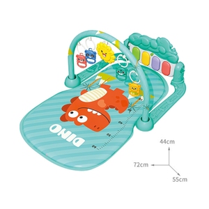 Gimnasio de actividades musical para bebés con <span class=keywords><strong>piano</strong></span>, tapete de juego y sonajeros colgantes, centro de actividades para recién nacidos e infantes - Product Image 5