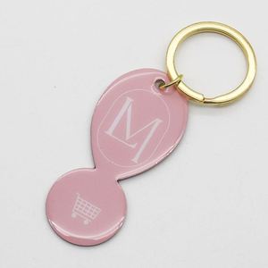 Porte-clés réutilisable pour jetons de chariot, décapsuleur, avec logo 4 couleurs par sublimation, Allemagne Canada - Product Image 3