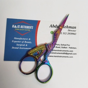 Plasma noir durable en acier inoxydable cigogne broderie couture artisanat cisailles pointe de lame tranchante pour point de croix utilisation de coupe d'ongles - Product Image 5