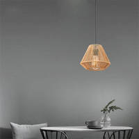 Chanvre Corde Ferme Lustres Américain Design Style Éclairage pour La Maison Vintage Steampunk Lampe Creative Pendentif Lumière