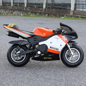 Mini moto sportive 49cc, 2 <span class=keywords><strong>temps</strong></span>/<span class=keywords><strong>4</strong></span> <span class=keywords><strong>temps</strong></span>, moto de poche à essence pour enfants et adultes, petite moto de course tout-terrain homologuée pour la route - Product Image 2