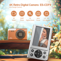 Nueva Cámara Vlog portátil a la moda, diseño delgado, vídeo 4K, cámara Digital compacta con pantalla de 56MP y 2,7 pulgadas para fotografía de estudiantes
