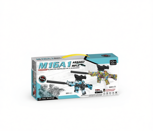 Pistolet à eau électrique M16A1, alimenté par batterie, 150-200fps, jouet en plastique pour garçons de 14 ans et plus - Product Image 1