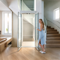 Ascenseur domestique à traction pour bâtiment intérieur, pour villa résidentielle extérieure à 4 étages, ascenseur pour passagers