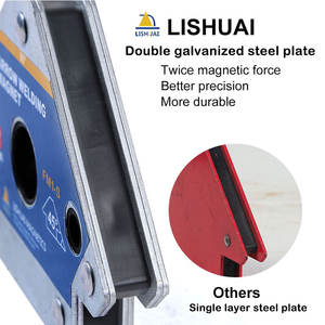 Aimant <span class=keywords><strong>de</strong></span> soudage <span class=keywords><strong>de</strong></span> flèche à Double feuille galvanisée 25KG/50KG/75KG support <span class=keywords><strong>de</strong></span> soudage magnétique pour la Fabrication <span class=keywords><strong>de</strong></span> positionneur et <span class=keywords><strong>fixateur</strong></span> - Product Image 5