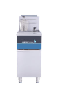 ステンレス鋼業務用フライヤーチップフライパンキッチン機器ガスフロアダブルタンクフライヤーガスディープフライヤー - Product Image 5