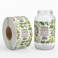 Étiquettes autocollantes personnalisées imperméables pour bocaux et bouteilles, autocollants en vinyle imprimés à l'or, résistants aux UV et aux rayures, pour aliments