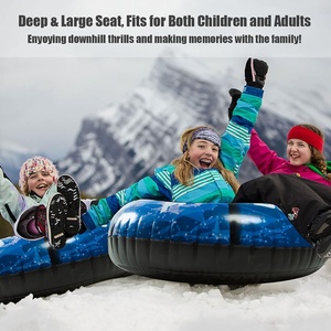 Tubo de Nieve Inflable de PVC de Lujo con Asa, 37 Pulgadas, para Deportes de Invierno - Product Image 1