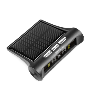 ระบบตรวจวัดแรงดันลมยางรถพลังงานแสงอาทิตย์ USB <span class=keywords><strong>TPMS</strong></span> เซ็นเซอร์ภายในภายนอก LCD 4ตัวสำหรับเตือนอุณหภูมิรถเก๋ง SUV - Product Image 2
