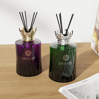 50ml 100ml bouteille de bâtons de parfum d'aromathérapie en verre personnalisé 150ml 200ml bouteille de diffuseur de roseau vide en verre cylindrique blanc