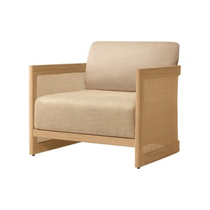 High-<b>end</b> Custom Outdoor Set Northern Europe Style Teak & PE Rattan Anti-Corrosion Sunscreen Garden Furniture - Product Image 3