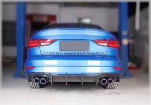 Diffuseur style A3 S3 <span class=keywords><strong>KB</strong></span> pour Audi A3 S3 Diffuseur en fibre de carbone - Product Image 4