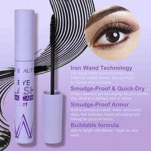 Mascara vegan noir personnalisé, mascara longue tenue, séchage rapide, 3 en <span class=keywords><strong>1</strong></span>, recourbant, allongeant, waterproof - Product Image 2