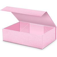 Luxe Simple Plié Universel Bijoux Emballage Boîte Aimant Fermé Coloré Boîte De Rangement En Carton pour Romantique Bijoux Cadeau