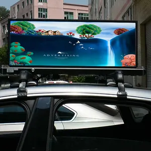 960X320Mm Waterdicht P4 Auto Taxi Top Dubbelzijdig Led Scherm Buitenshuis Reclame Display Programmeerbaar Reclame Display