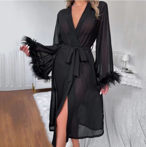 ชุดนอนแขนยาวสำหรับผู้หญิงชุดใส่อยู่บ้านใหม่2024ฤดูร้อน - Product Image 3