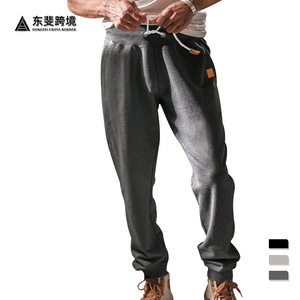 Pantalon de jogging doublé polaire pour homme Dongfei, taille élastique, respirant, décontracté, pour les loisirs - Product Image 1