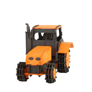 Modèle de <span class=keywords><strong>puzzle</strong></span> <span class=keywords><strong>3D</strong></span> en papier CUPUZ <span class=keywords><strong>Tracteur</strong></span>, jouet éducatif à assembler soi-même pour enfants et adultes, décoration de bureau et de maison, cadeau OEM ODM - Product Image 6