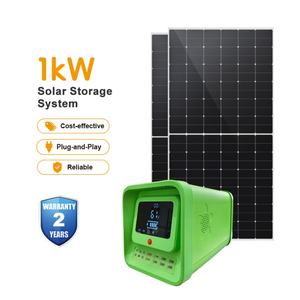 Sistema de Energía Solar de 1.28kwh para Uso Doméstico, Estación Portátil Híbrida con Panel Solar y Batería - Product Image 3