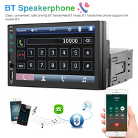 Estéreo para Auto 7023 de 1 Din con Pantalla Táctil de 7 Pulgadas, Radio y Reproductor MP5 Automotriz