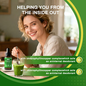 Extracto de planta de etiqueta privada Gotas líquidas de clorofila Suplementos de hierbas <span class=keywords><strong>Anti</strong></span> oxidante Gotas de clorofila natural Líquido oral - Product Image 4