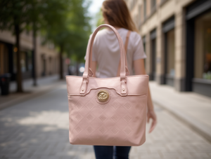 Borsa tote da donna in microfibra, pelle sintetica, tinta unita, borsa a tracolla per tutte le stagioni - Product Image 2