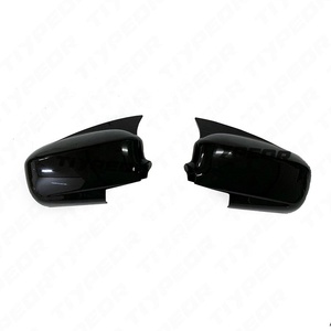 Para Honda Civic 2002- <span class=keywords><strong>2005</strong></span>, cubierta de <span class=keywords><strong>espejo</strong></span> retrovisor lateral de cuerno de buey negro brillante - Product Image 1