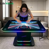 Mesa Táctil Interactiva de 43 Pulgadas con Pantalla LCD Inteligente Multitáctil y Carga Inalámbrica para Comercios, Restaurantes y Arcades