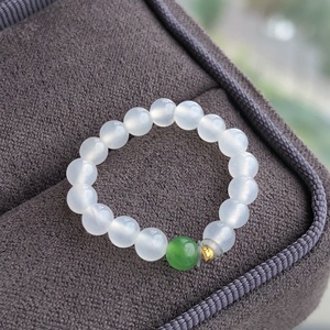 Surtido de Joyería de Jade Nefrita Hetian Blanco, Pendientes Colgantes y de Aro con Incrustaciones de Oro, Anillos de Jade, Joyería China Vintage con Gemas - Product Image 5