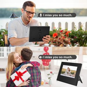 Cadre <span class=keywords><strong>photo</strong></span> en plastique avec enregistrement vocal 30s, cadeau personnalisé pour <span class=keywords><strong>la</strong></span> Saint-Valentin, <span class=keywords><strong>la</strong></span> fête des mères, décoration <span class=keywords><strong>de</strong></span> <span class=keywords><strong>la</strong></span> maison durable, souvenir <span class=keywords><strong>de</strong></span> <span class=keywords><strong>la</strong></span> famille - Product Image 4