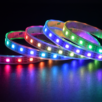 Bande LED SMD 5050 RGB 24V pour contrôleur, éclairage intérieur, rétroéclairage, nouvelle arrivée, éclairage intelligent flexible, bande LED intelligente
