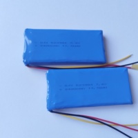 Batería de Iones de Litio de Estado Semisólido Cuadrada 523984, Paquete de Baterías de 2400 mAh y 7.4 V, Cátodo de LiNiMnCoO2, 800 Ciclos, Carcasa de Batería